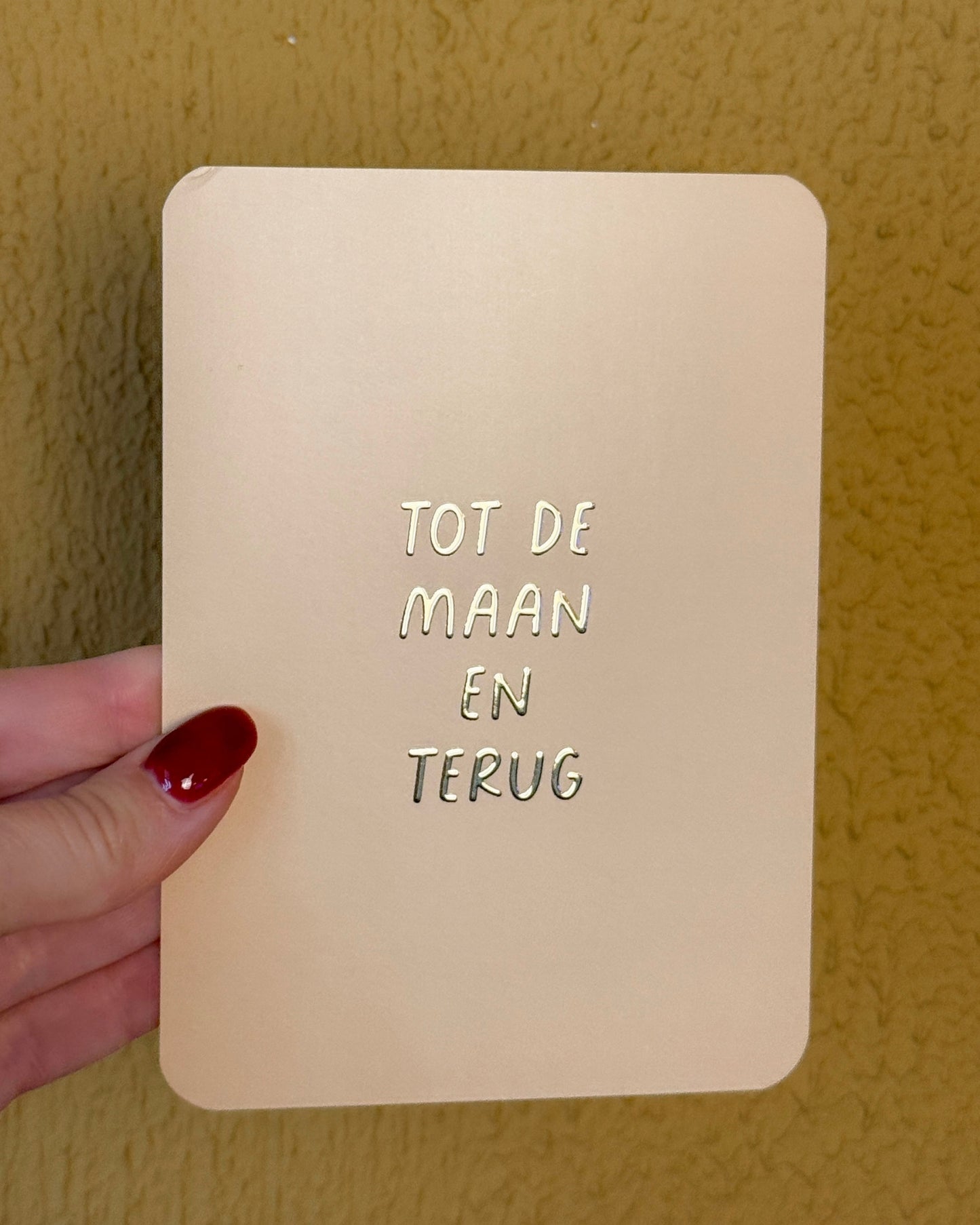 Kaart | Tot de maan en weer terug