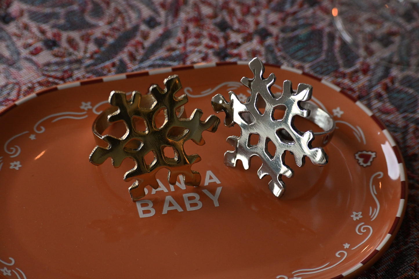 Servetring sneeuwvlokje