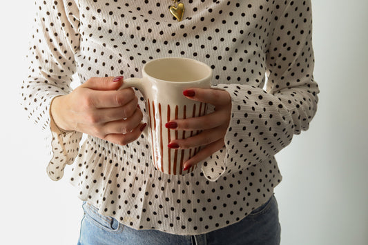 Striped XL mug