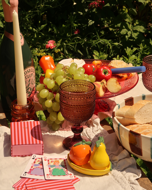 Wijnglas – paars getint glas