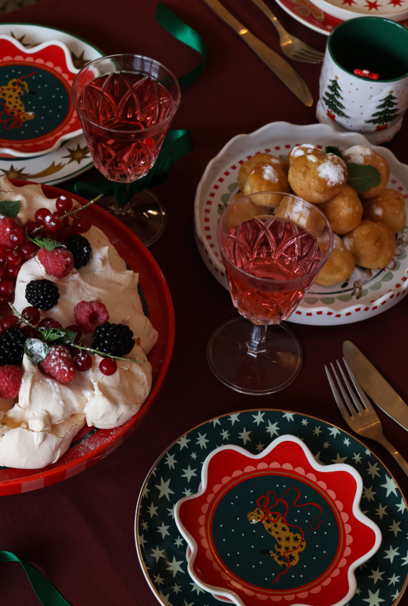 Bord Luipaard met een strikje