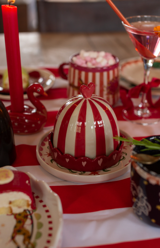 Opbergpot Hearts and Stripes