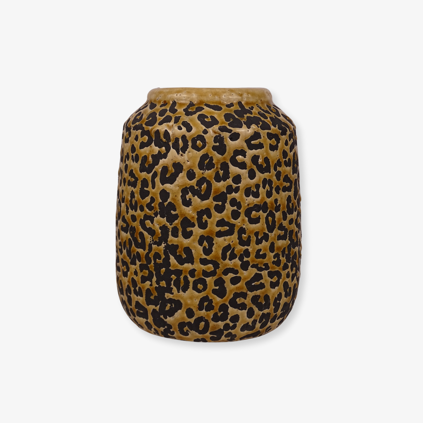 Vaas van aardewerk panter