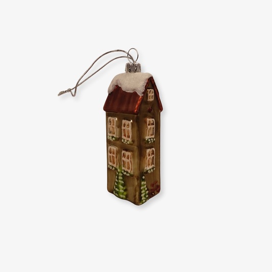 Kerstbal herenhuisje