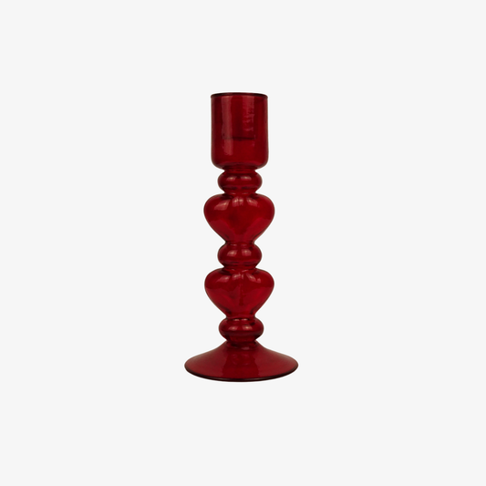 Kaarsenstandaard met hartjes - klein