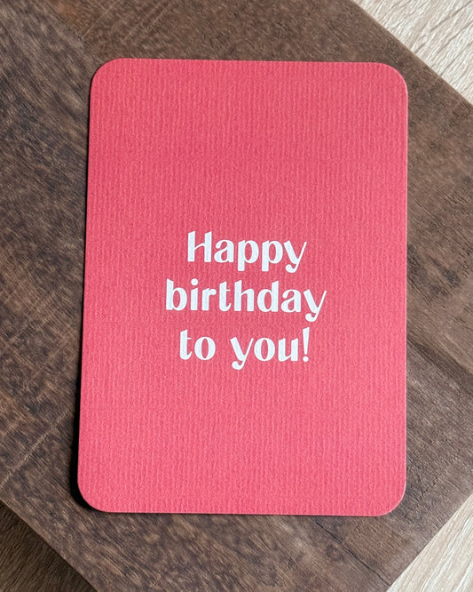 Verjaardagskaart | Happy birthday