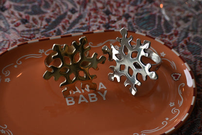 Servetring sneeuwvlokje