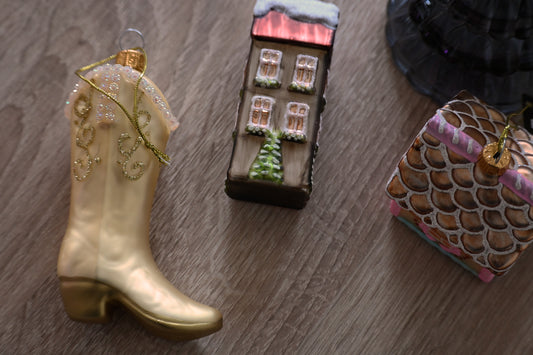 Kerstbal cowboy laars