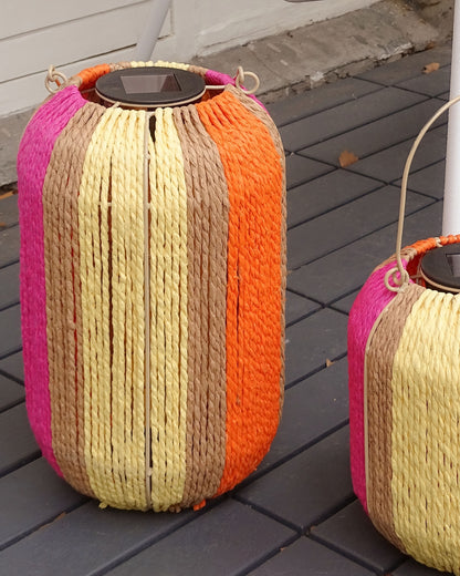 Gekleurde solar lampionnen