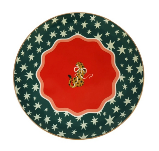 Bord Luipaard met een strikje